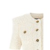 Cardigan tweed plumetis