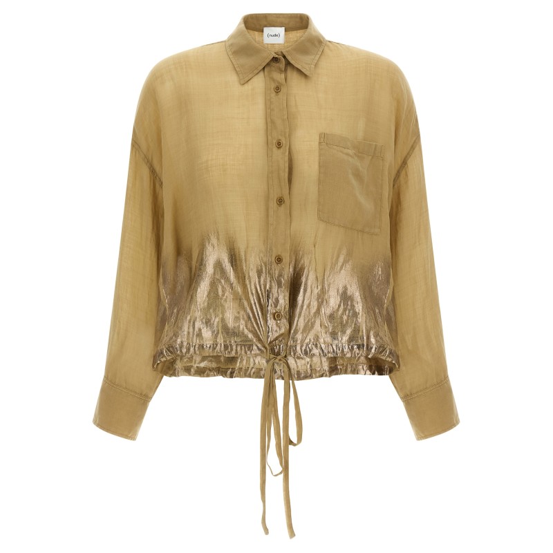 Linen blend shirt