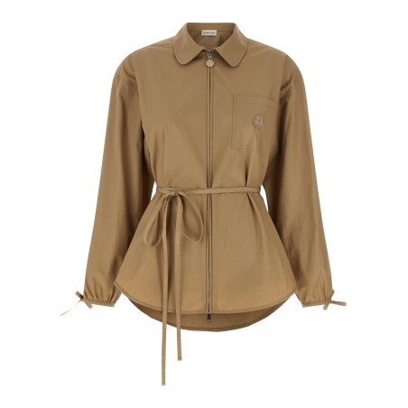 Grosgrain logo patch overshirt