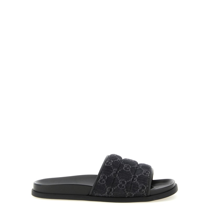 GG denim slides