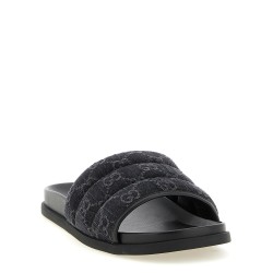 GG denim slides