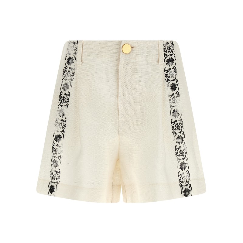 'Fortuny' linen shorts