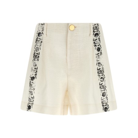 'Fortuny' linen shorts