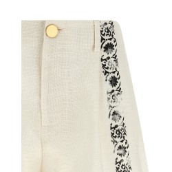 'Fortuny' linen shorts