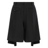 Extra loose leg bermuda shorts