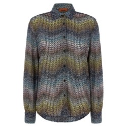 Lamé viscose shirt
