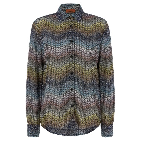 Lamé viscose shirt