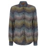 Lamé viscose shirt
