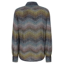 Lamé viscose shirt