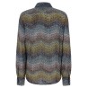 Lamé viscose shirt