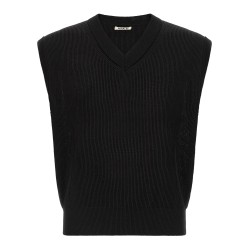 Ribbed knit vest