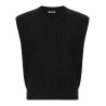Ribbed knit vest