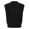 Ribbed knit vest