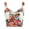 'Mazzo di fiori' print top