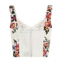 'Mazzo di fiori' print top