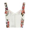'Mazzo di fiori' print top