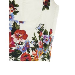 'Mazzo di fiori' print top