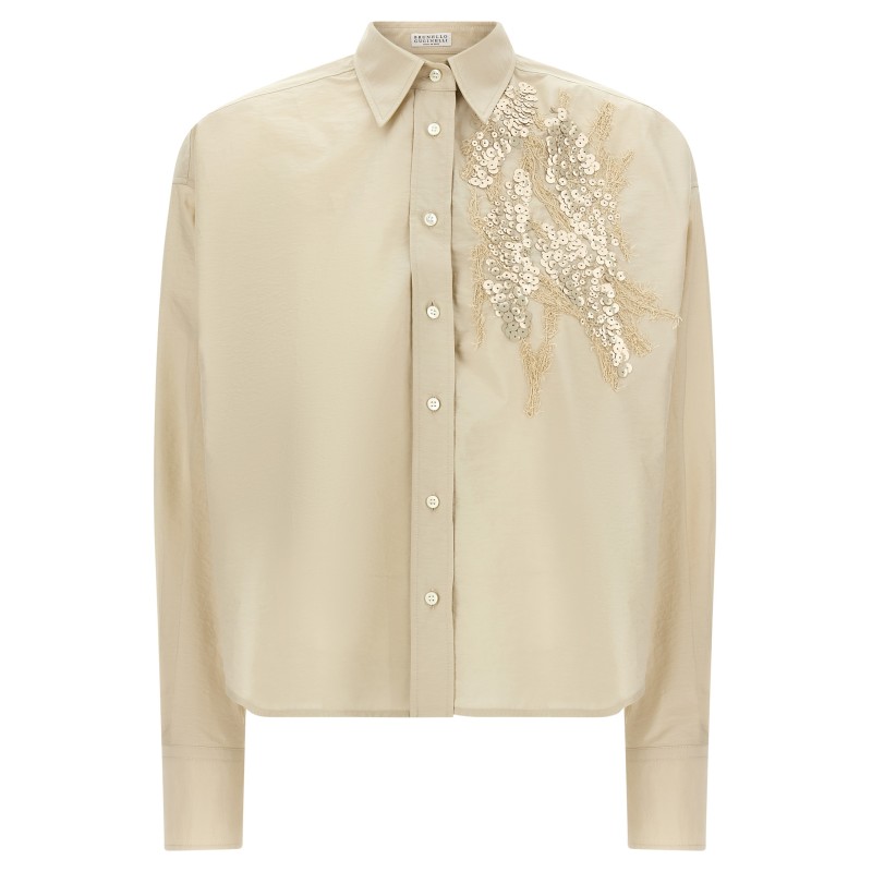 'Dazzling Seabed Embroidery' shirt