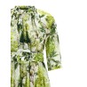 'Eden' long dress in cotton muslin with all print