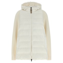 'Shiny Zipper Pull' down jacket