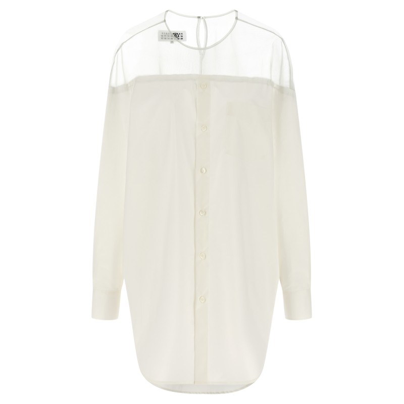 Tulle insert shirt