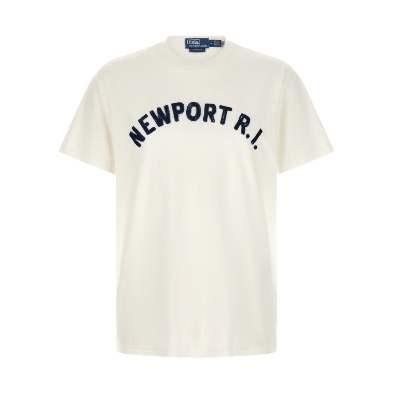 Aged effect patch T-shirt