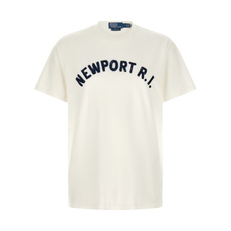 Aged effect patch T-shirt