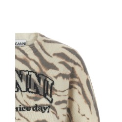 Logo intarsia sweater