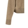 'Shiny Zipper Pull' Wool cardigan