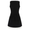 'Black Crêpe Bow Lace Mini' dress