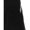 'Black Crêpe Bow Lace Mini' dress