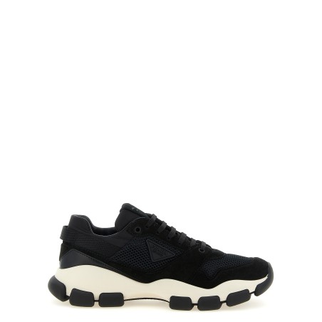 Mesh and suede sneakers