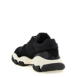 Mesh and suede sneakers