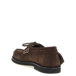 Suede volant boat shoe