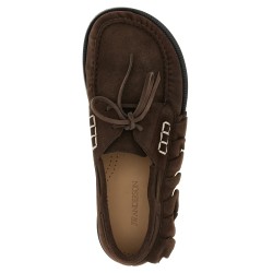 Suede volant boat shoe