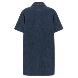 Valentino Garavani Chambray 'VLogo' denim dress