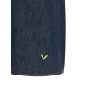 Valentino Garavani Chambray 'VLogo' denim dress