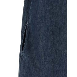 Valentino Garavani Chambray 'VLogo' denim dress