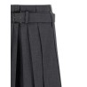 Tailored pleated bermuda shorts