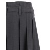 Tailored pleated bermuda shorts