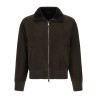 Suede bomber jacket