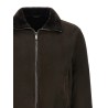 Suede bomber jacket