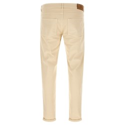 Logo embroidery jeans