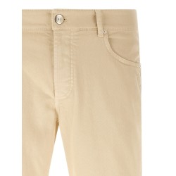 Logo embroidery jeans