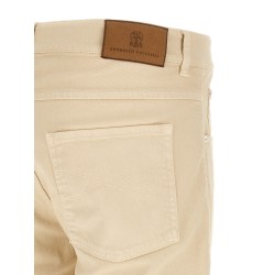 Logo embroidery jeans