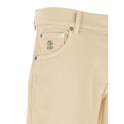 Logo embroidery jeans