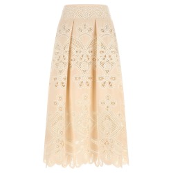 Carving embroidery skirt