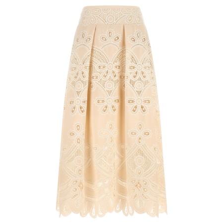 Carving embroidery skirt