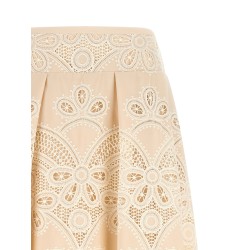 Carving embroidery skirt