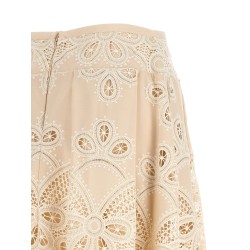 Carving embroidery skirt